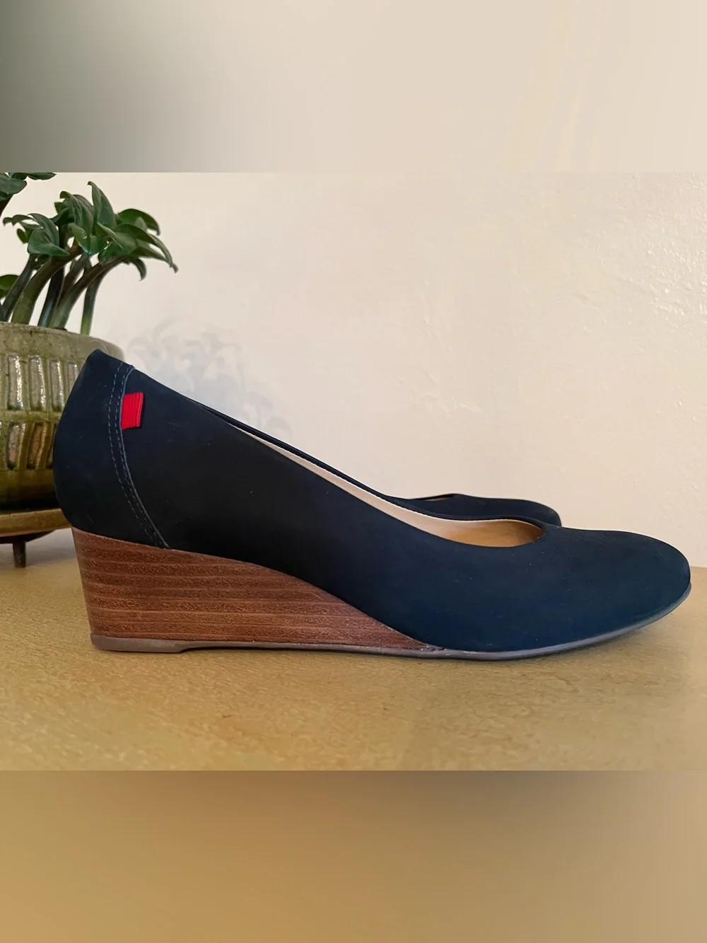 Marc Joseph New York Black Suede Leather Prospect Wedges, 8